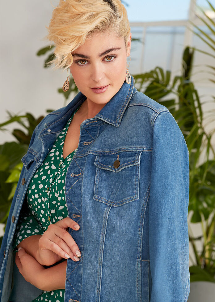 The Bamboo Denim Jacket, , hi-res