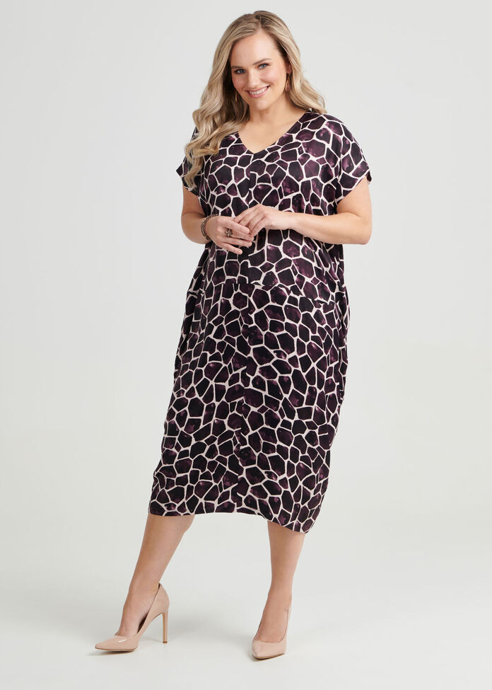 Chloe Giraffe Print Dress, , hi-res