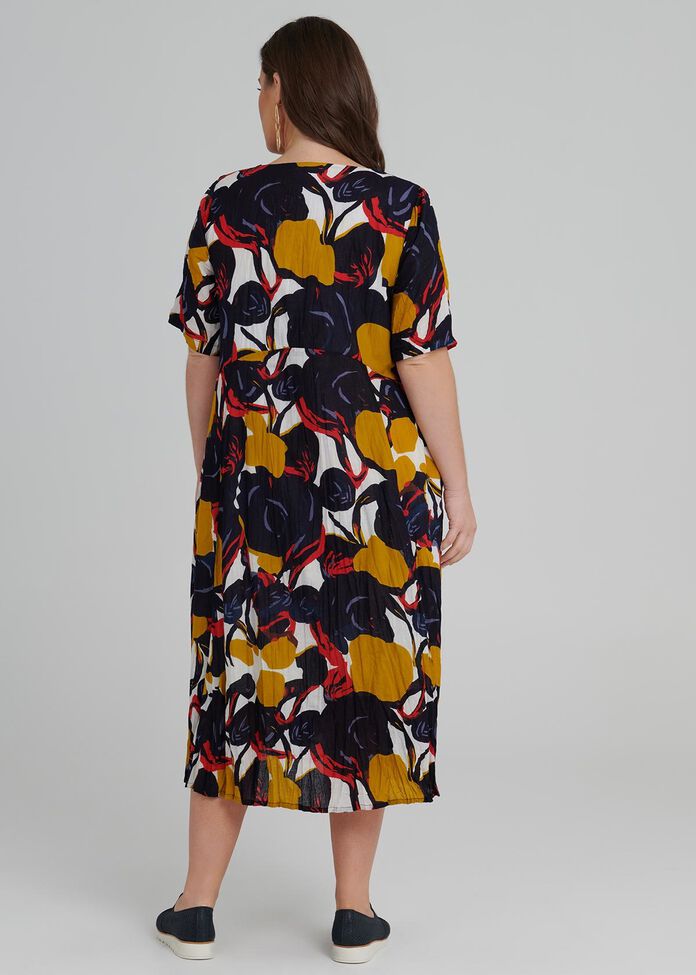 Abstract Floral Multi Dress, , hi-res