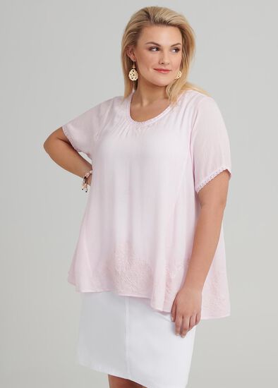 Plus Size Florentine Broderie Top