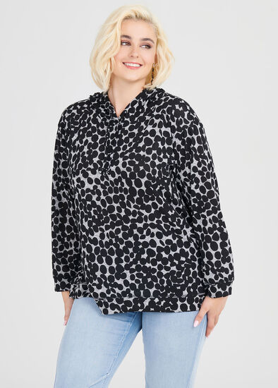 Plus Size Cosy Spot Hoodie Top