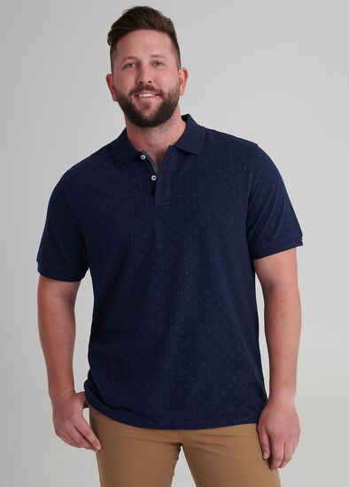 Plus Size Mason Printed Polo