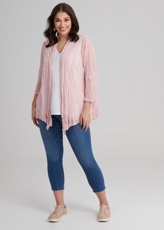 Mesh Essential Cardi, , hi-res