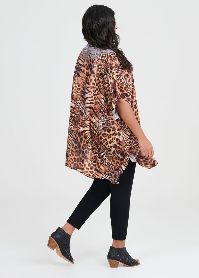 Running Wild Viscose Kimono, , hi-res