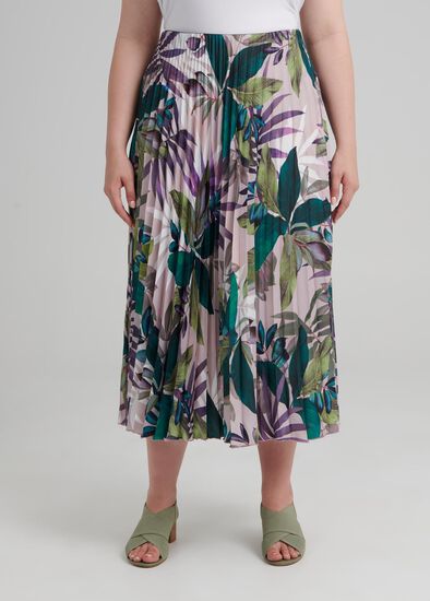 Plus Size Deja Vu Pleat Skirt