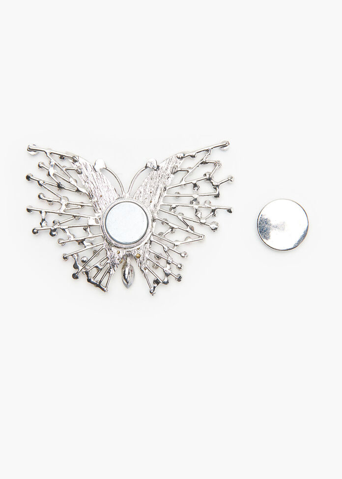 Bright Butterfly Brooch, , hi-res