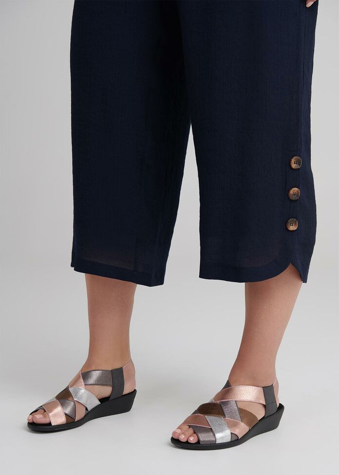 Sahara Button Crop Pant, , hi-res