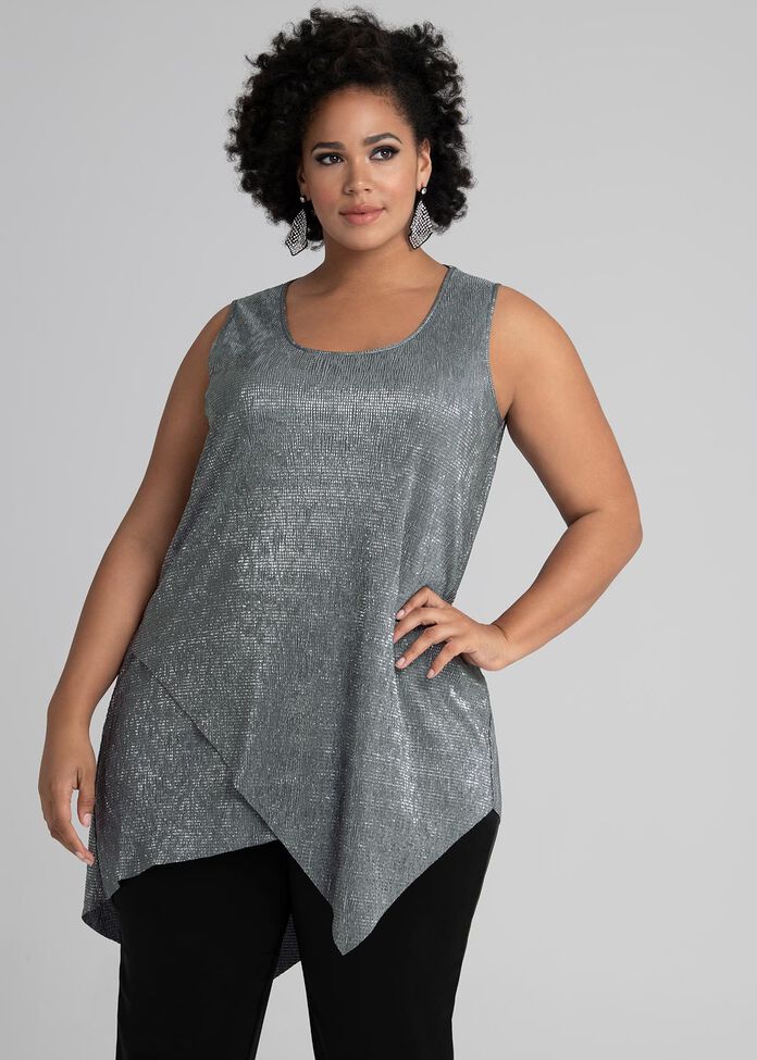 To The Max Shimmer Tank, , hi-res