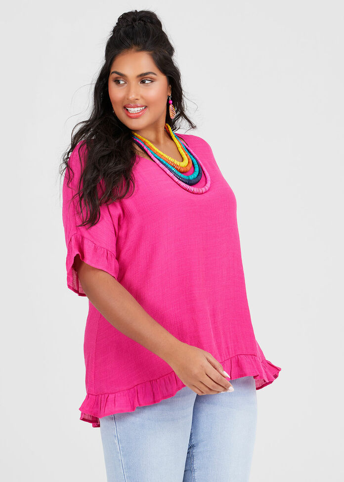 Voyage Frilly Top, , hi-res