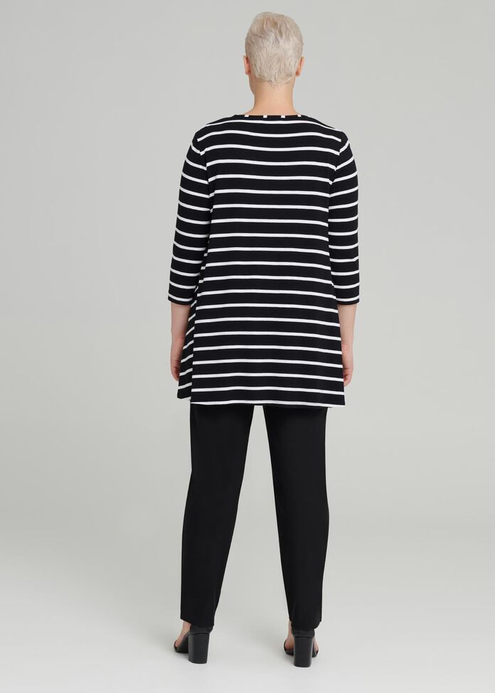 Cora Linear 3/4 Sleeve Top, , hi-res