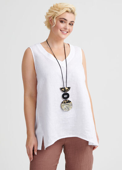 Plus Size Lydia Linen Tank