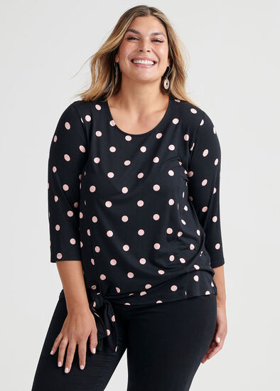 Plus Size Bamboo Side Knot Top