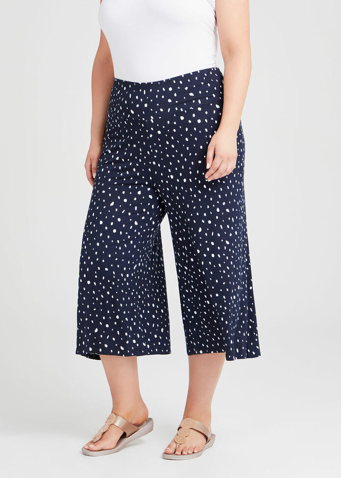 Bamboo Spot Crop Pant, , hi-res