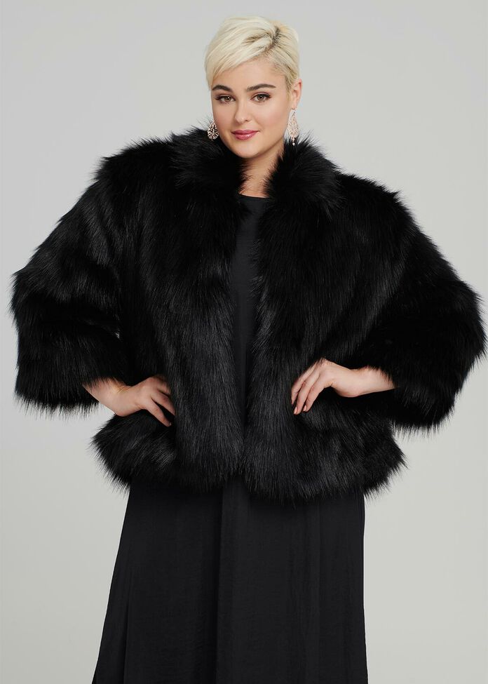 Iconic Faux Fur Jacket, , hi-res