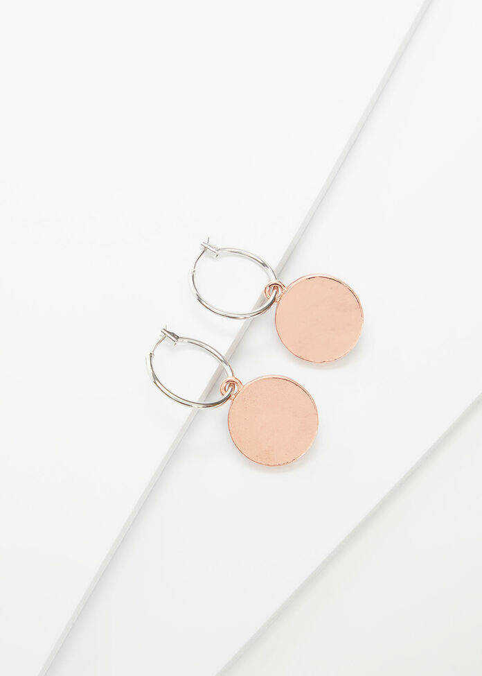 Reversible Coin Earrings, , hi-res