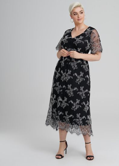 Plus Size French Lace Dress