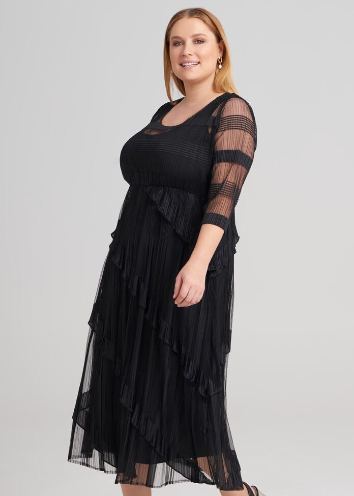 Hazine Pleated Dress, , hi-res