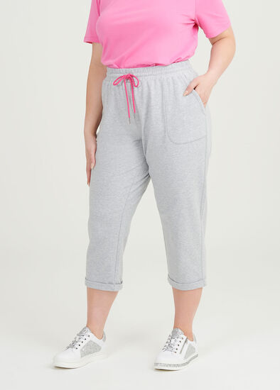 Plus Size Cotton Cropped Jogger