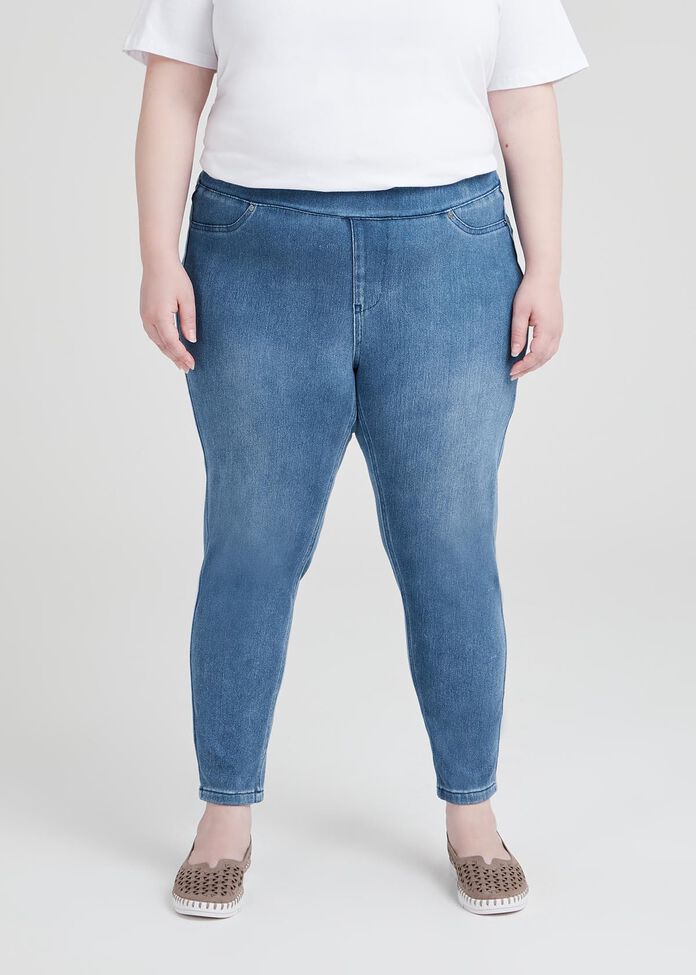 The Best Friend Denim Jegging, , hi-res