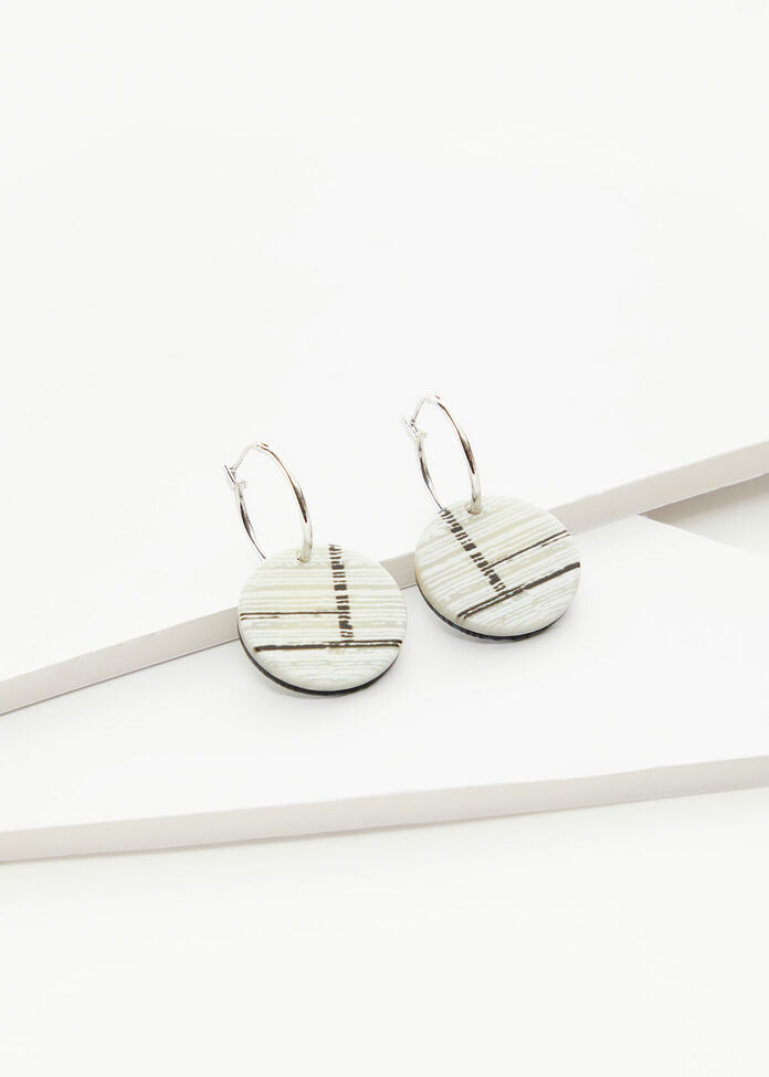 Monochrome Reversible Earrings, , hi-res