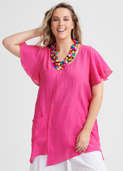 Plus Size Crossing Paths Flowy Top