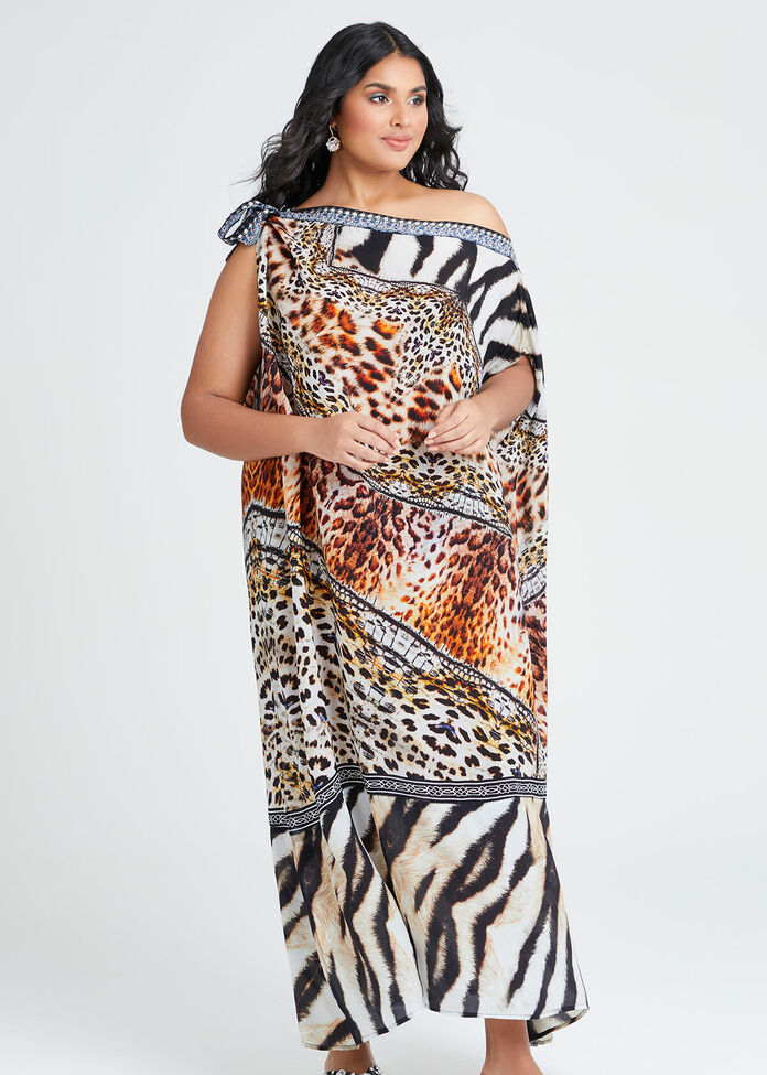 Wild Side Viscose Dress, , hi-res