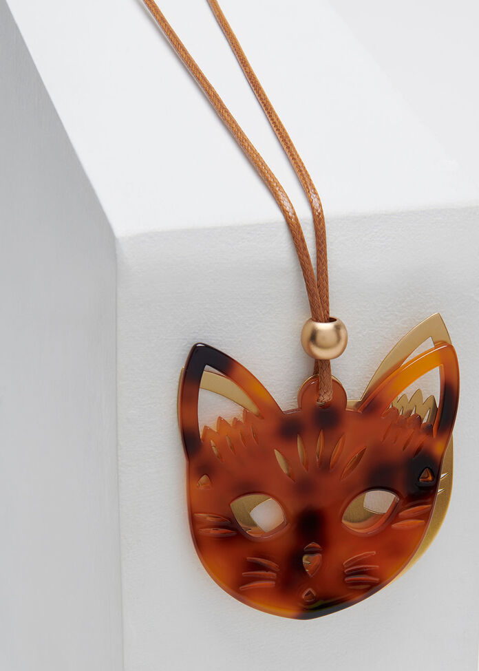 Kitten Pendant Necklace, , hi-res