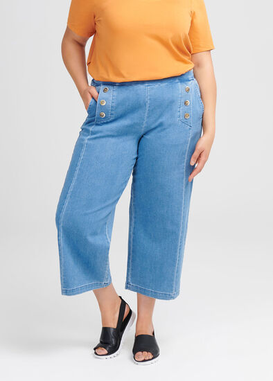 Plus Size Wide Leg Sailor Pant