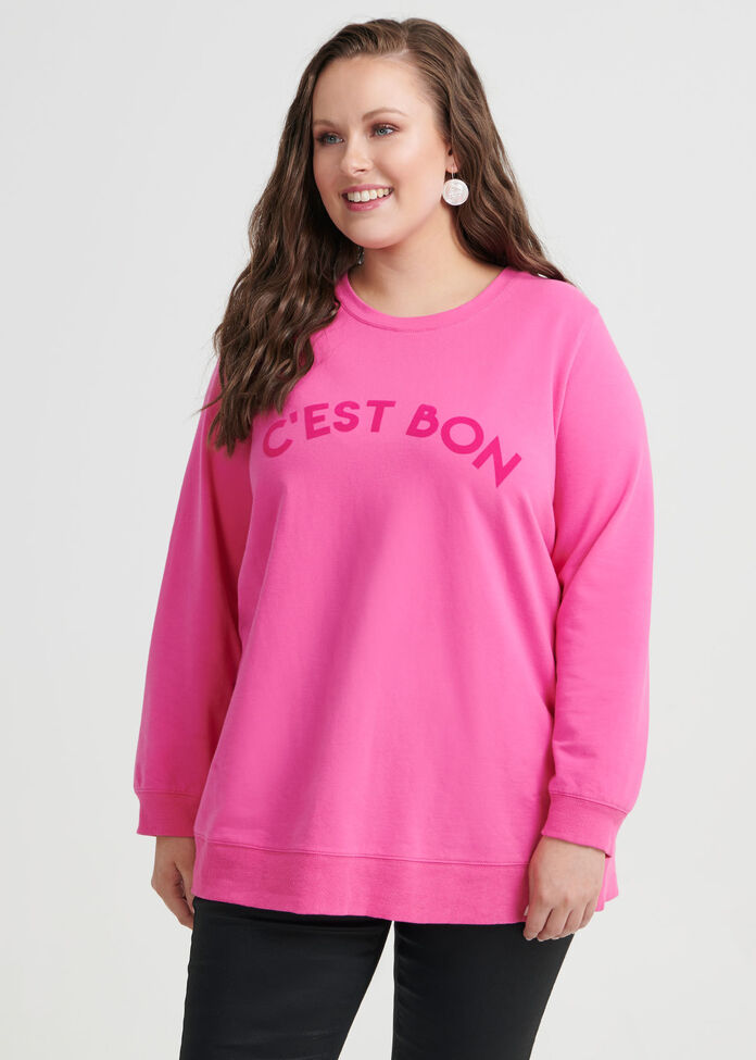 Cest Bon Organic Sweat Top, , hi-res