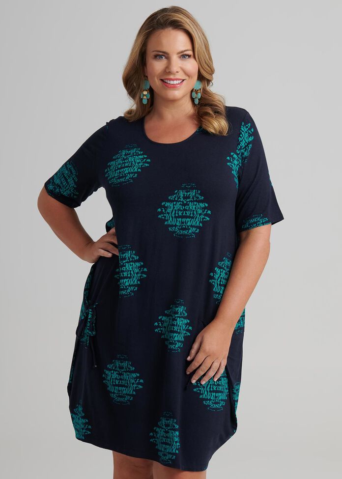 Ripple Spot Bamboo Dress, , hi-res