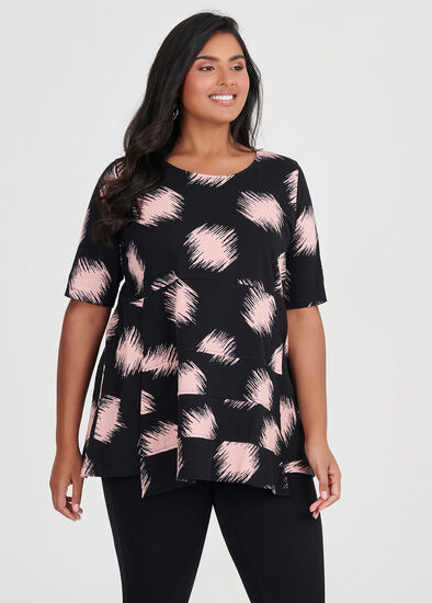 Plus Size Cotton Maxi Spot Top