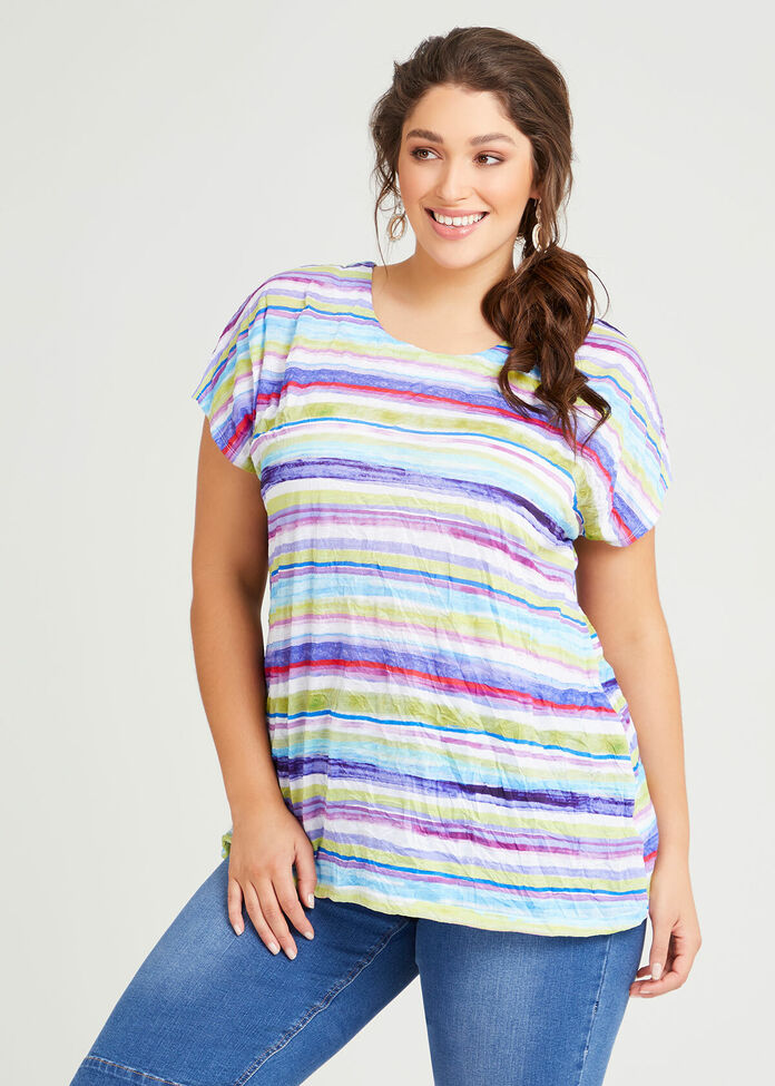 Sundown Multi Striped Top, , hi-res