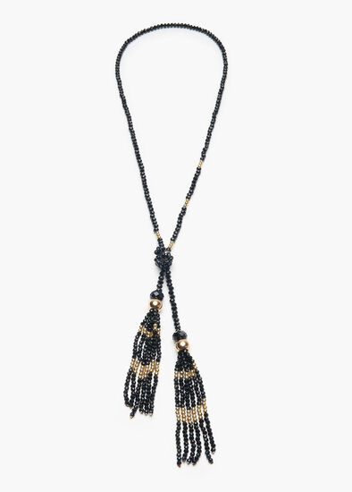 Shimmer Tassel Necklace