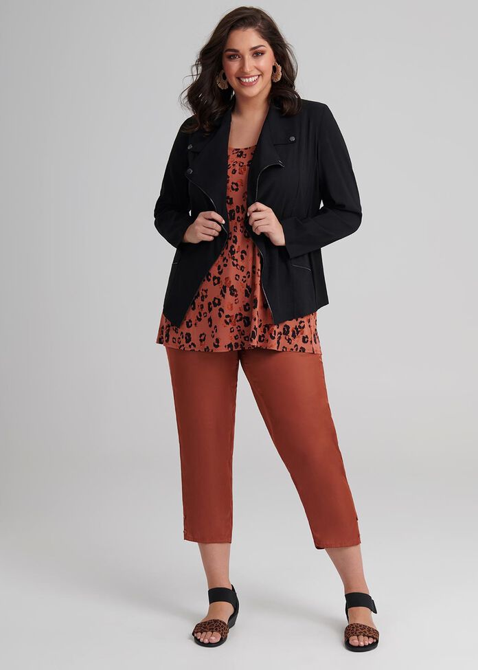 Tencel Trapeze Jacket, , hi-res