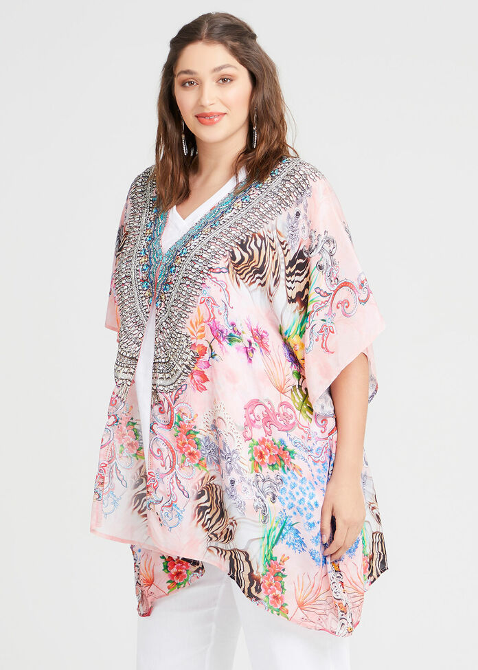 Natural Jo Pastel Power Kimono, , hi-res