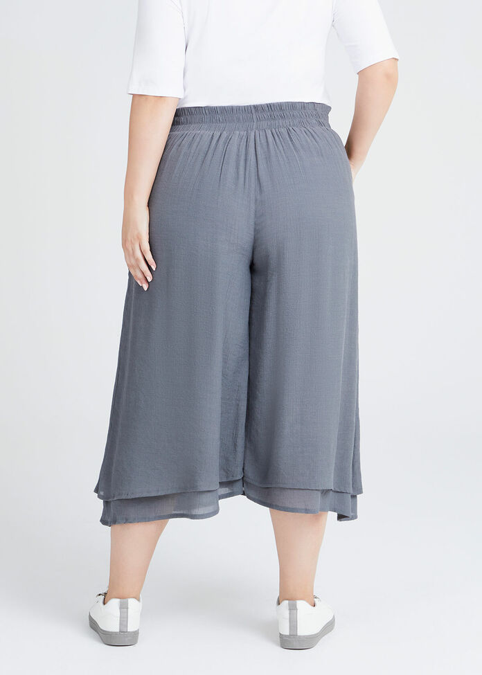 Natural Layered Crop Pant, , hi-res