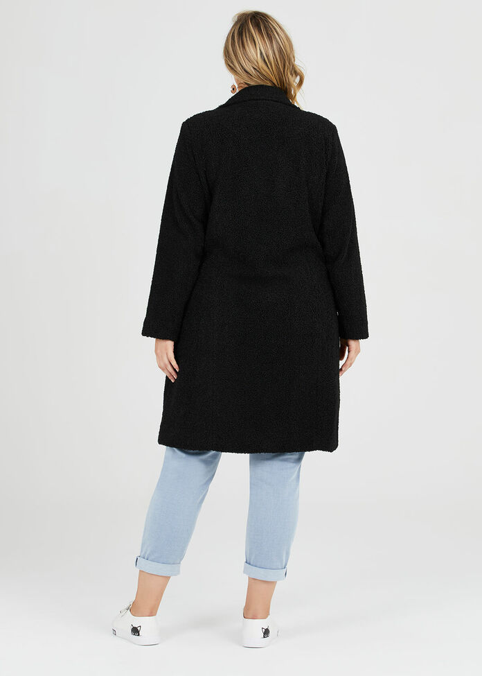 Teddy Boucle Coat, , hi-res