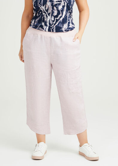 Plus Size Nomad Linen Crop Pant