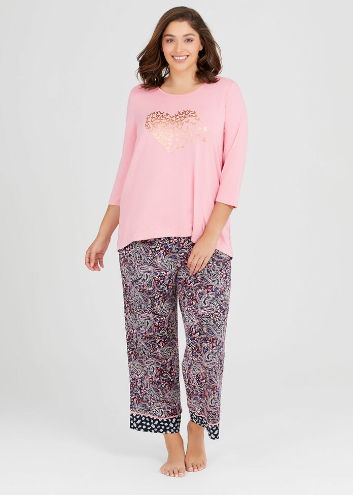 Bamboo Paisley Pyjama Pant, , hi-res