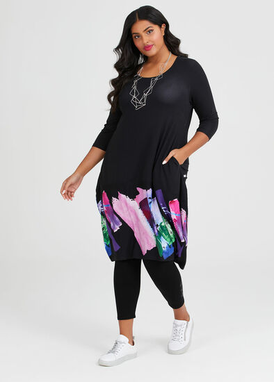 Plus Size Winter Escape Viscose Dress