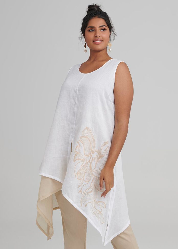 Linen Cabo Tunic, , hi-res