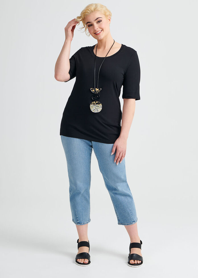 Bamboo Body Short Sleeve Top, , hi-res