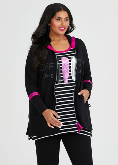 Plus Size Viscose Starstruck Cardigan