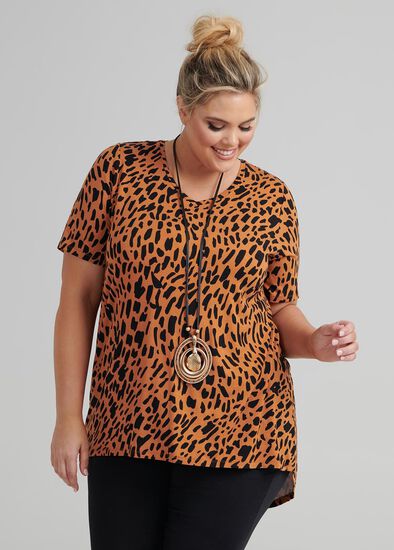 Plus Size Animal Top