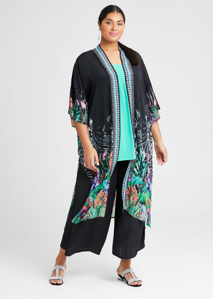 Natural Wild One Kimono, , hi-res