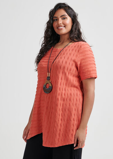 Plus Size Breaking The Waves Top