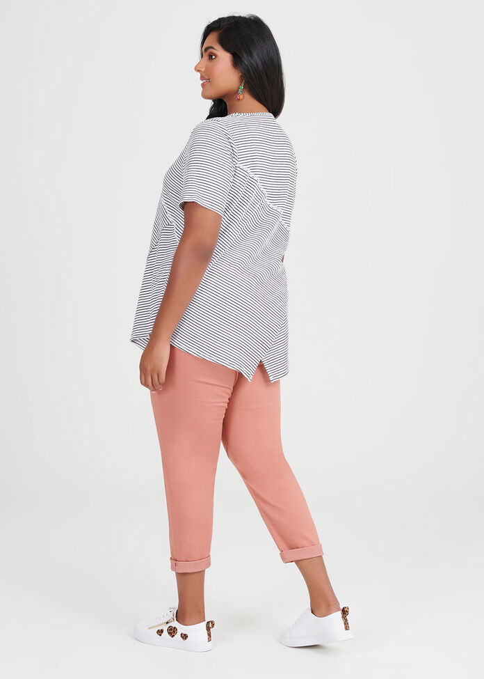 Spliced Stripe Top, , hi-res