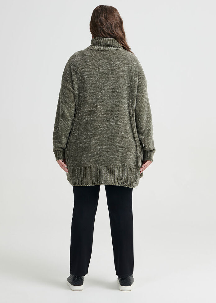 Cable Turtle Neck Jumper, , hi-res