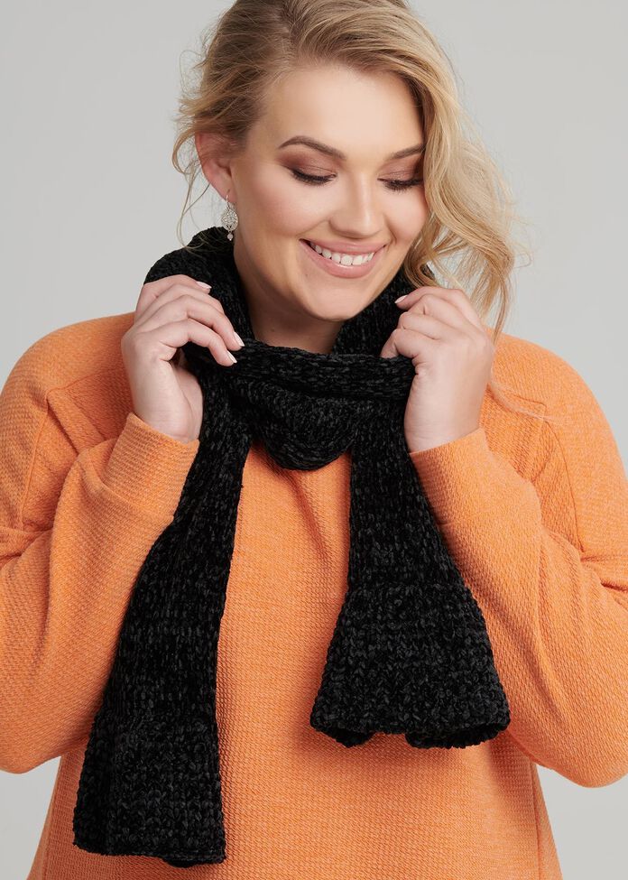 Chenielle Ruffle Scarf, , hi-res