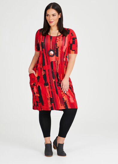 Plus Size Bamboo Red Hue Dress